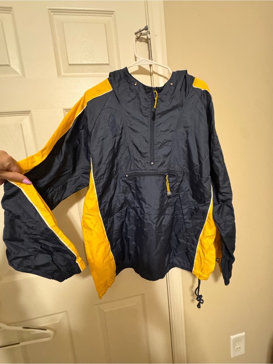GAP Other - GAP Navy and Yellow Men's Hooded Anorak Rain Jacket